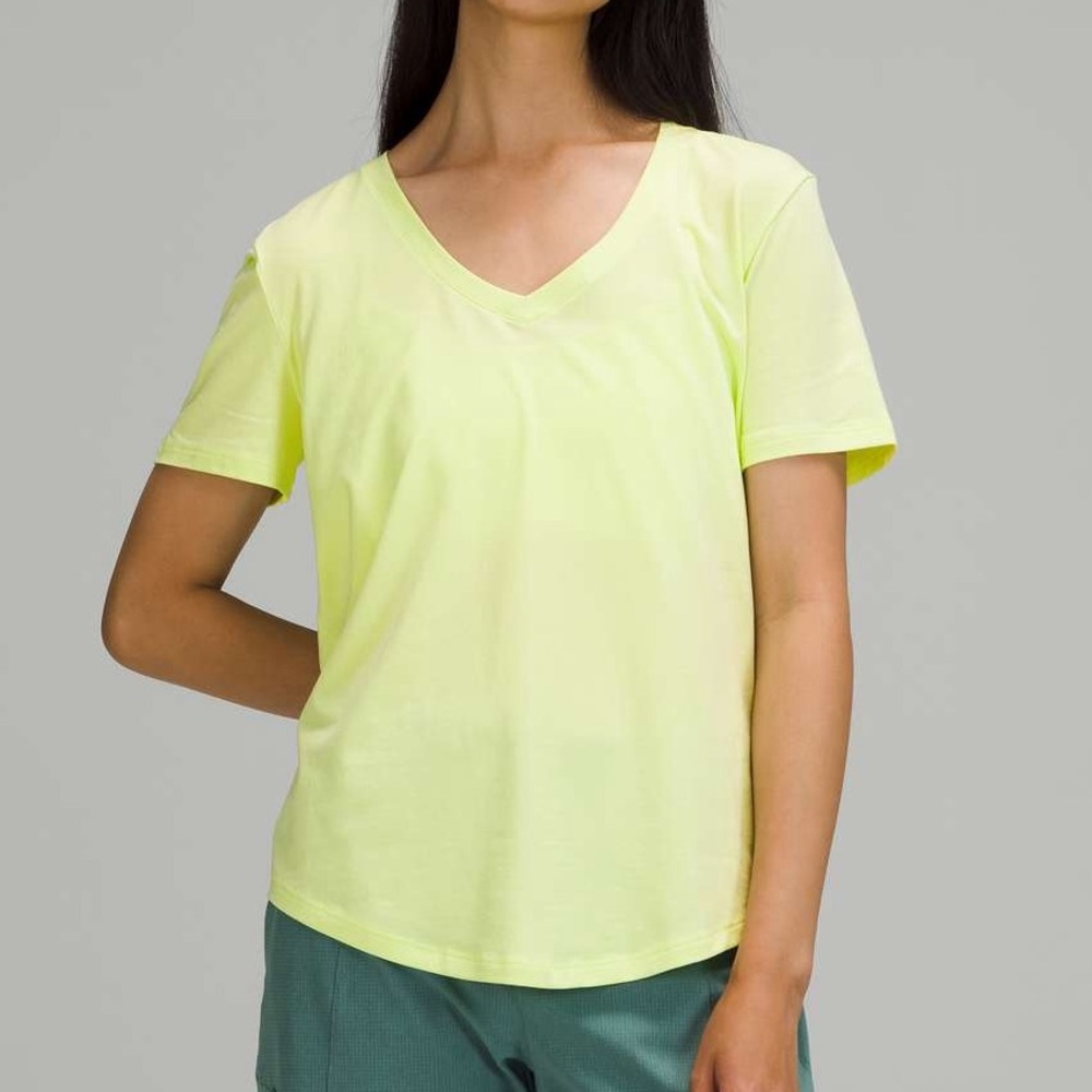 lululemon Love V-Neck T-Shirt Short Sleeve crispin green 4
